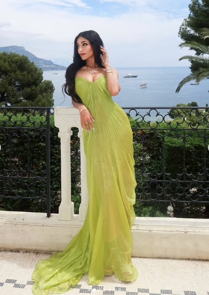 Chic Strapless Green Spaghetti Straps Ruched Evening Dress Long Party Party Dress cc2455