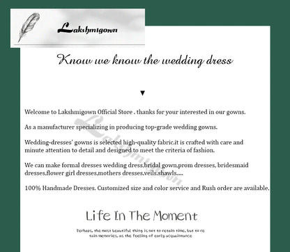 Customized Lace Appliques Beach Wedding Dress Boho Gowns