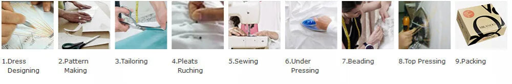 BEPEITHY Customized Luxury Strapless A Line Glitter Wedding Dresses