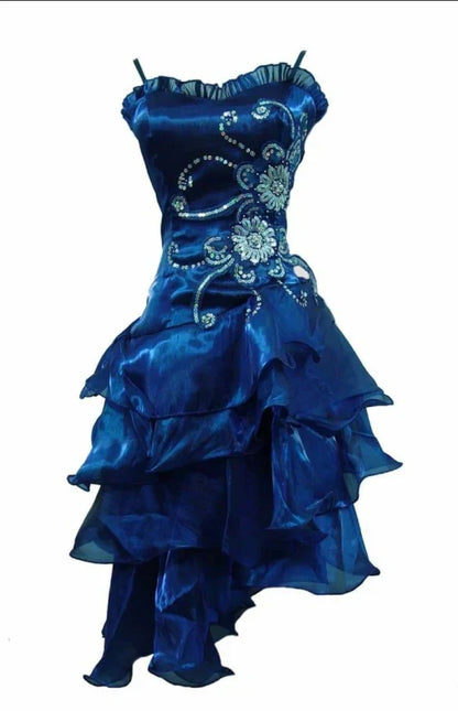 Vintage Shiny Beaded Spaghetti Strap A-Line Short Party Dress Cocktail Dress Homecoming Dress HZ1024