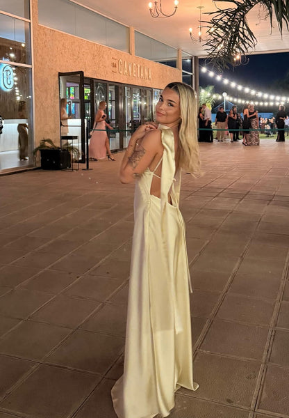 Sexy Long Prom Dress Open Back Night Dresses Party