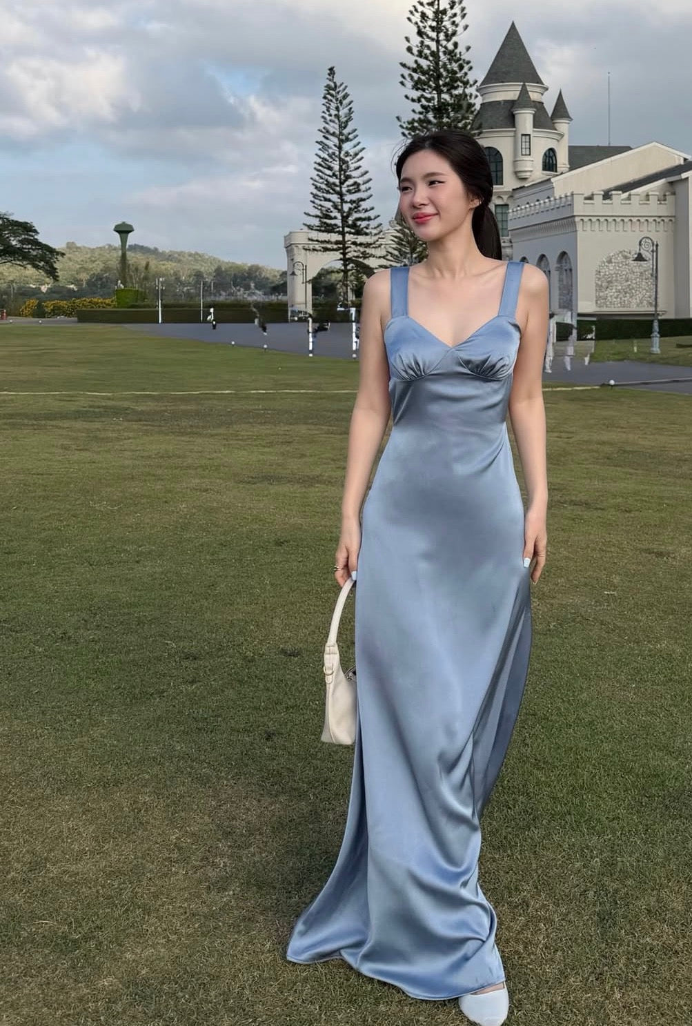 Backless Satin Prom Dresses Open Backs Classy Formal Party Dress
