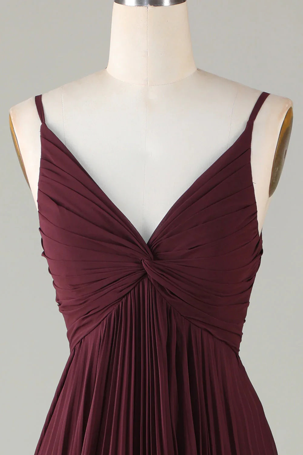 A-line Sleeveless Cabernet Sauvignon Bridesmaid Dress