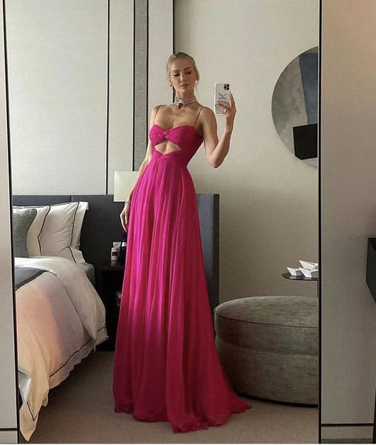 Wholesale Spaghtti Strap Sexy Elegant Party Dress Long Prom Dress Charming Evening Dress