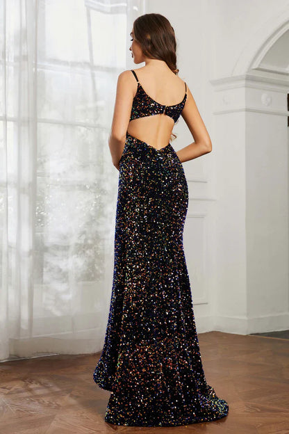 Aimishang Elegant Prom Dresses Sweetheart Evening Dress Sequins Mermaid Dress
