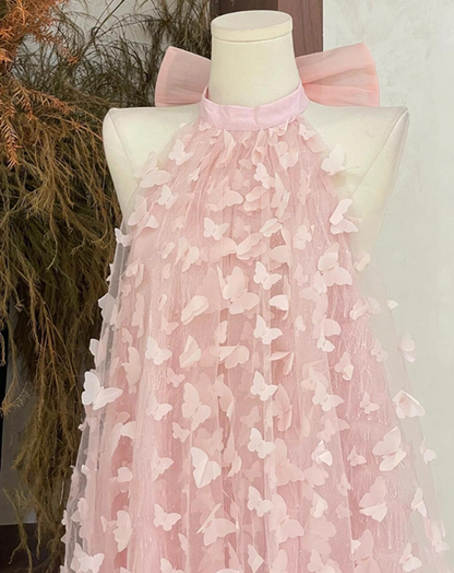 Cute Halter Buttlerfly Backless Short Prom Dress Back to School Outfits Homecoming Dress Sweet 16 Dress Party Dress HZ0319