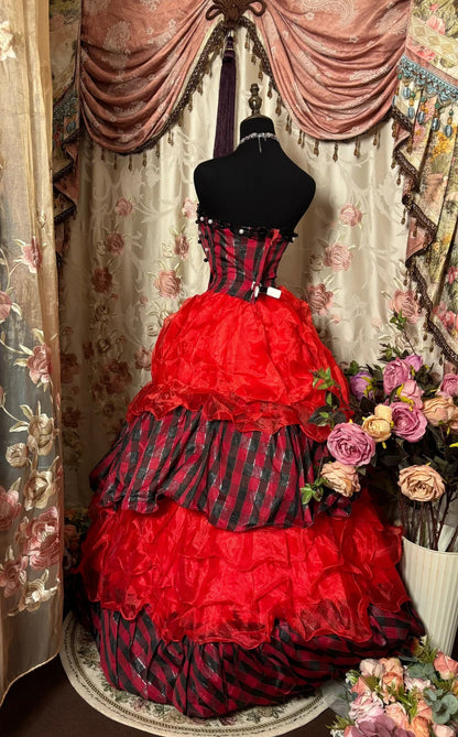 Cute Prom Dress Strapless Pleated Ball Dress Evening Dress Birthday Dress Sweet 16 Dress HZ0319