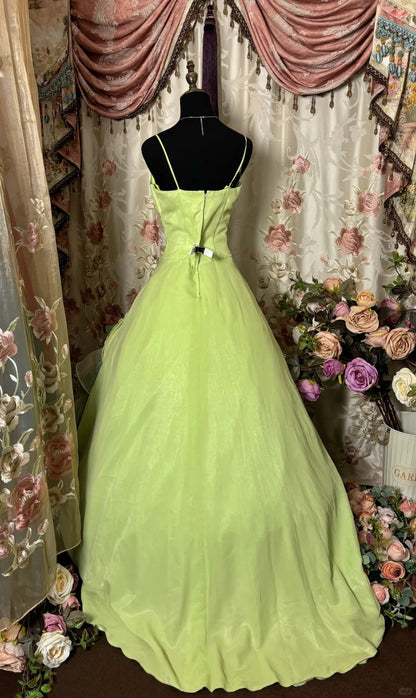 Cute Prom Dress Spaghetti Straps Pleated Tulle Ball Gown Evening Dress Birthday Party Dress HZ0319