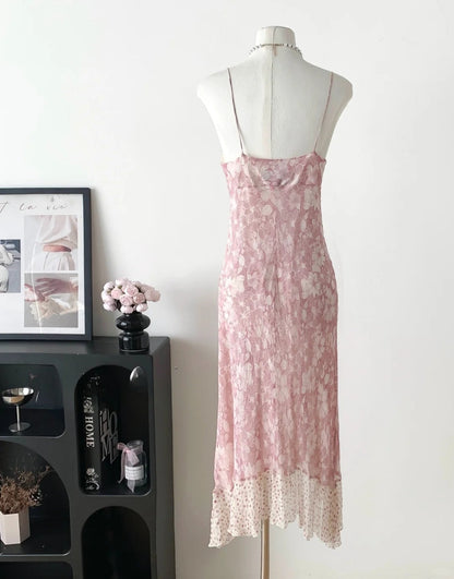 Sweet Prom Dress Spaghetti Straps Print Polka Dot Prom Gown Party Dresses HZ0319