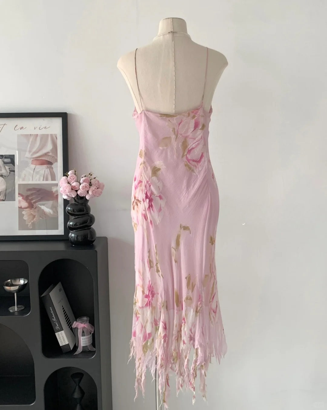 Beauty Woman Summer Dress Spaghetti Straps Asymmetrical Hem Party Dresses Vacation Dress HZ0319