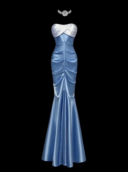 Sweet Prom Dress Sweetheart Pleated Mermaid Prom Dress Evening Dress Party Dress HZ0319