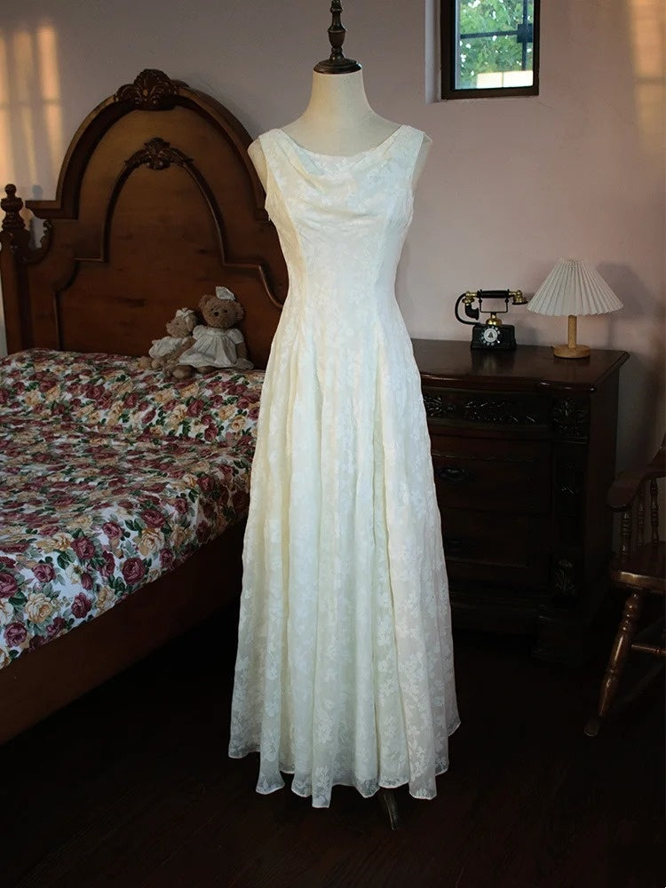 Elegant Prom Dress A Line Crew Neck Pleated Evening Dress Gala Dress Birthday Party Dress HZ0319