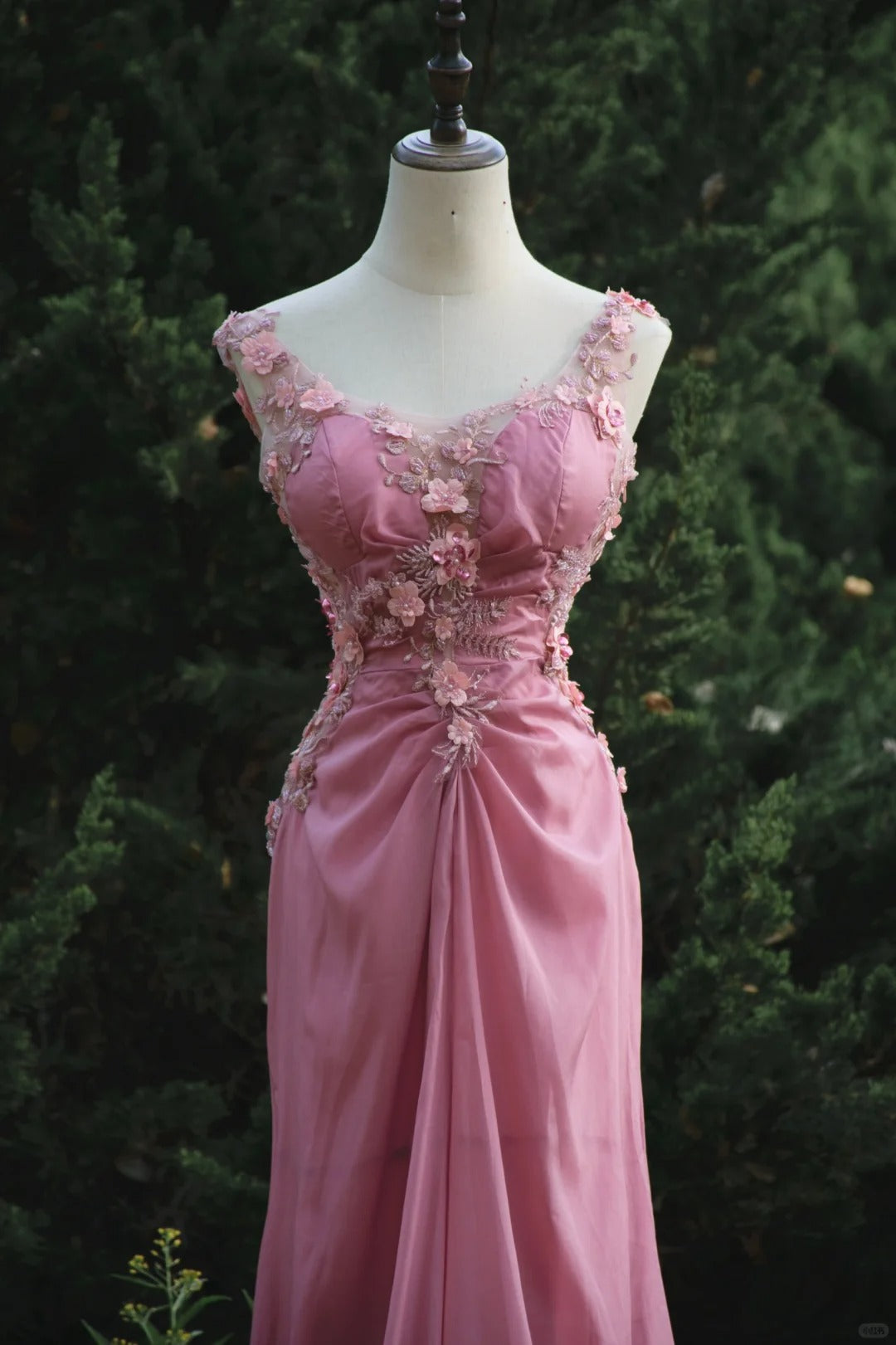 Sweet Prom Dress Appliques Pleated Gala Dress Birthday Party Dress Evening Dress HZ0319