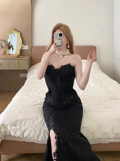 Sexy Prom Dress Sweetheart Slit Mermaid Birthday Party Dress Cocktail Dress HZ0319