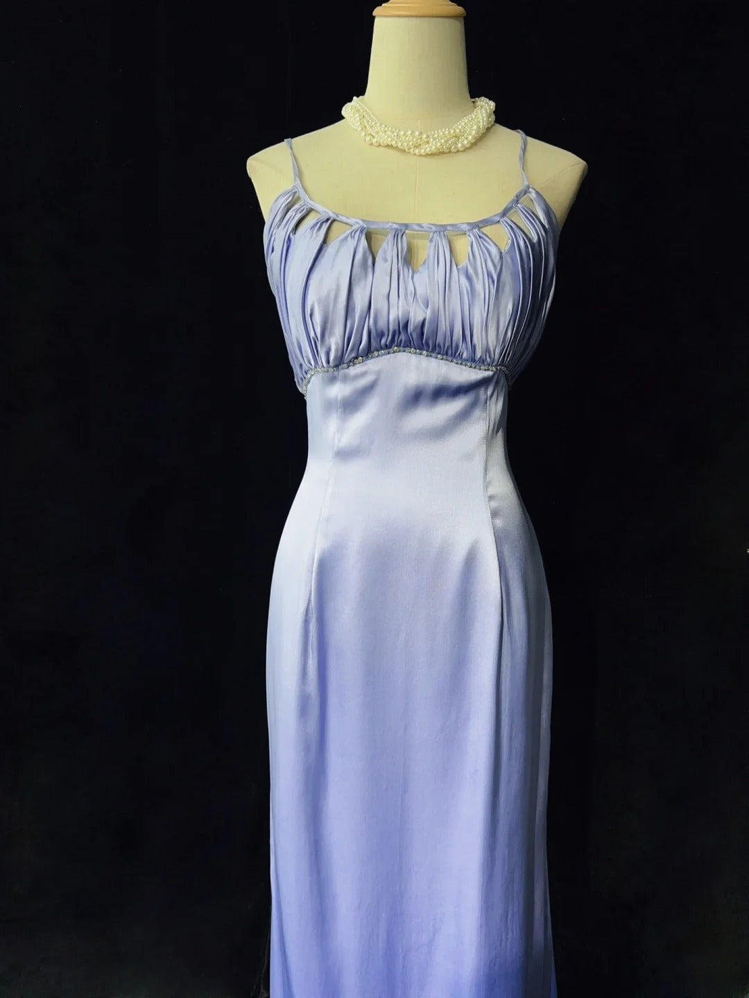 Elegant Prom Dress Spaghetti Straps Pleated Gala Dress Evening Dress Birthday Dress HZ0319