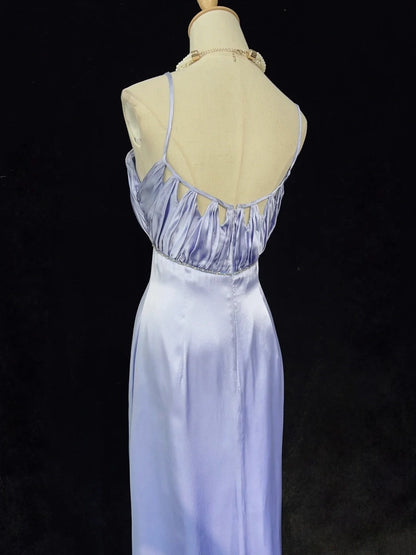 Elegant Prom Dress Spaghetti Straps Pleated Gala Dress Evening Dress Birthday Dress HZ0319
