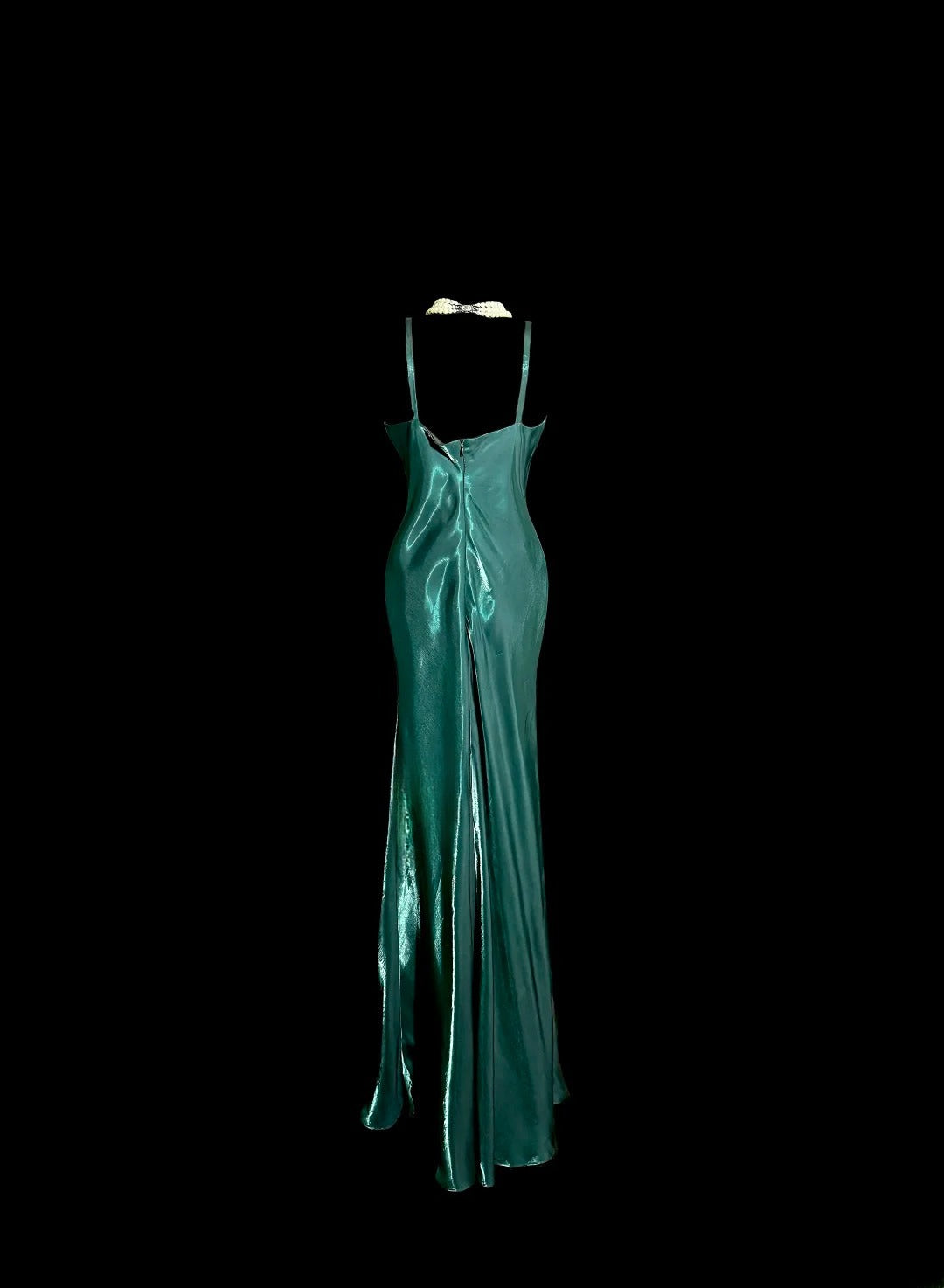 Elegant Prom Dress Green Spaghetti Straps Long Prom Dress Birthday Dress Evening Dress HZ0319