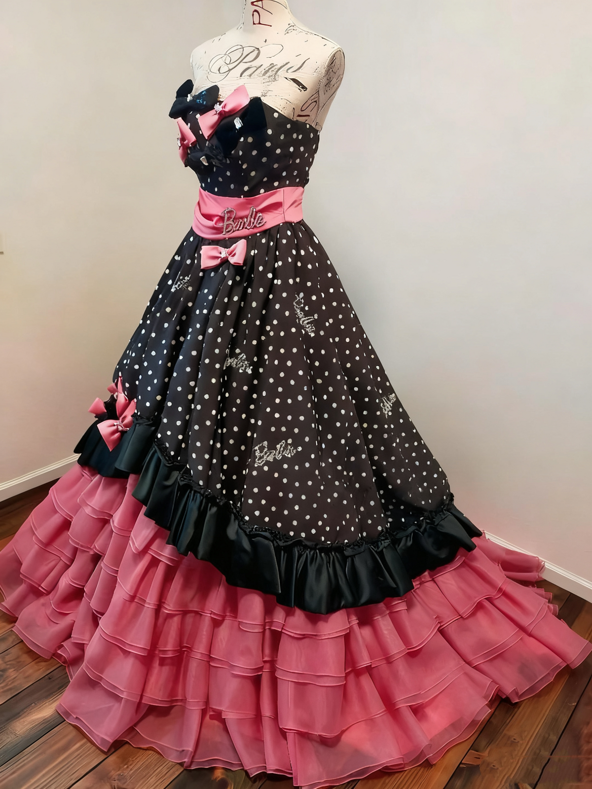 Cute Prom Dress Strapless Tiered Ball Gown Quinceanera Dress Birthday Party Dress HZ0319