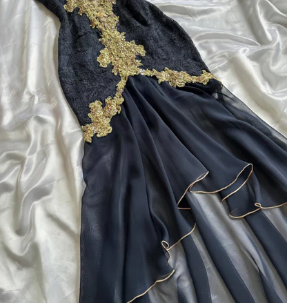 Stunning Prom Dress Spaghetti Straps Mermaid Evening Dress Birthday Party Dress HZ0319