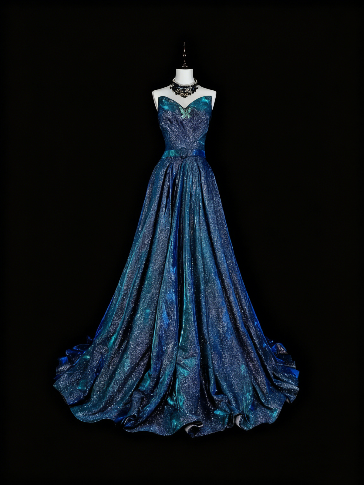 Shiny Prom Dress Sweetheart Pleated Evening Dress Gala Dress Birthday Party Outfits HZ0319