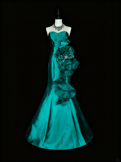 Stunning Prom Dress Sweetheart Ruffle Mermaid Evening Dress Birthday Party Outfits Gala Dress HZ0319