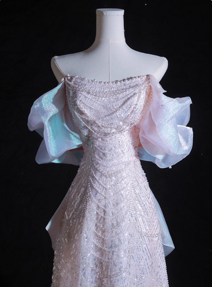 Luxury Prom Dress Off Shoulder Evening Dress Gala Dress Birthday Dress HZ0319