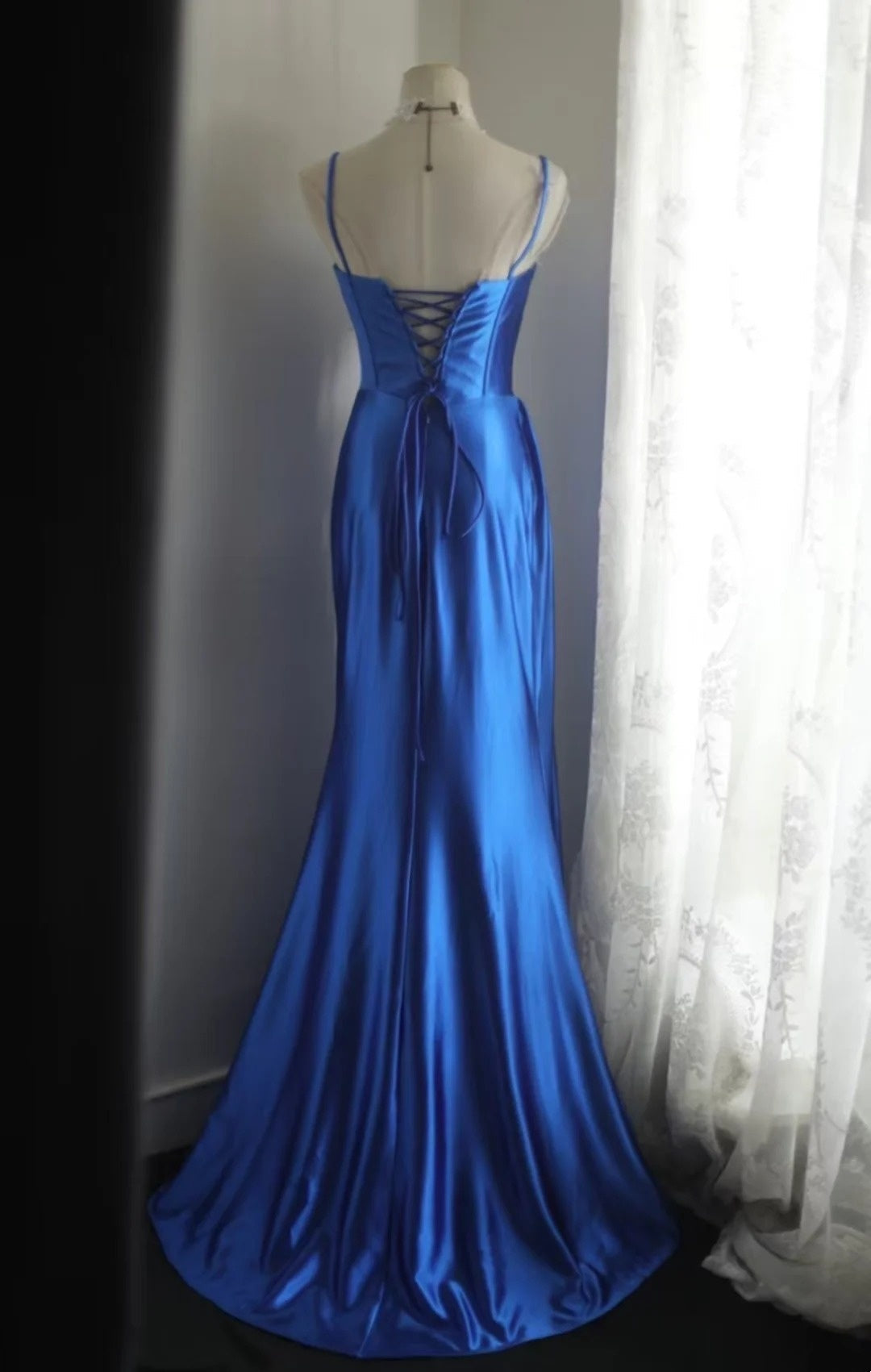Elegant Prom Dress Spaghetti Straps Pleated Evening Dress Gala Dress Cocktail Dress HZ0319