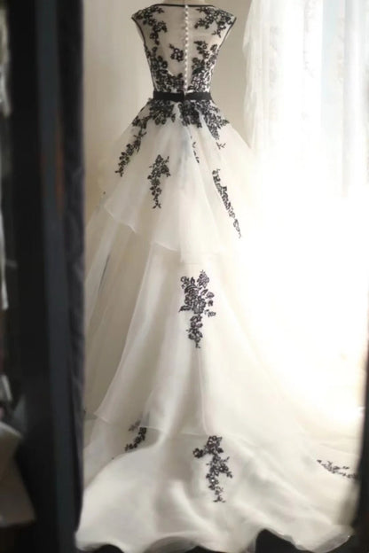 Elegant Prom Dress Crew Neck Pleated Tulle Evening Dress Gala Dress Ball Gown HZ0319
