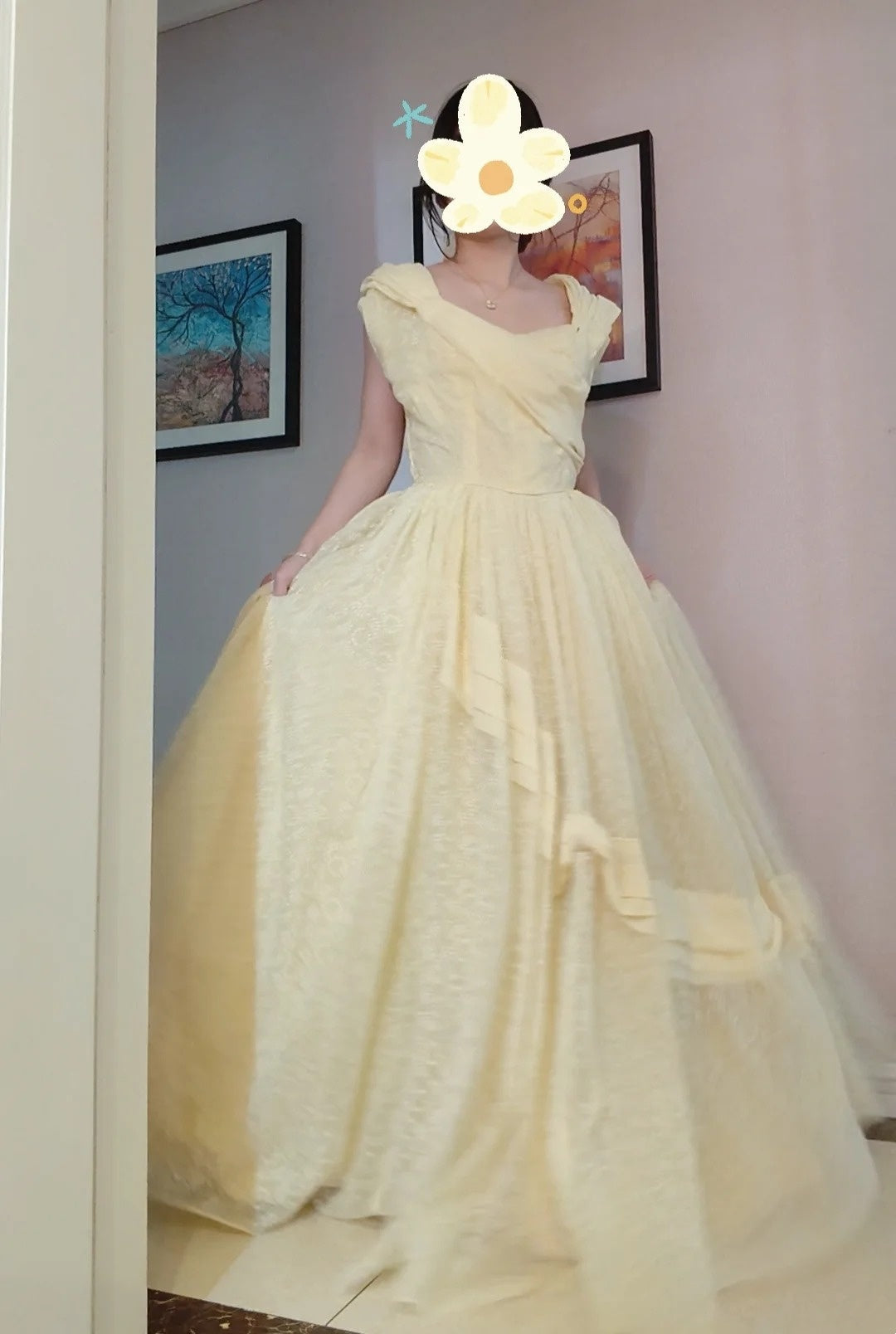Cute Prom Dress Asymmetrical Neck Pleated Evening Dress Sweet 16 Dress Ball Gown HZ0319