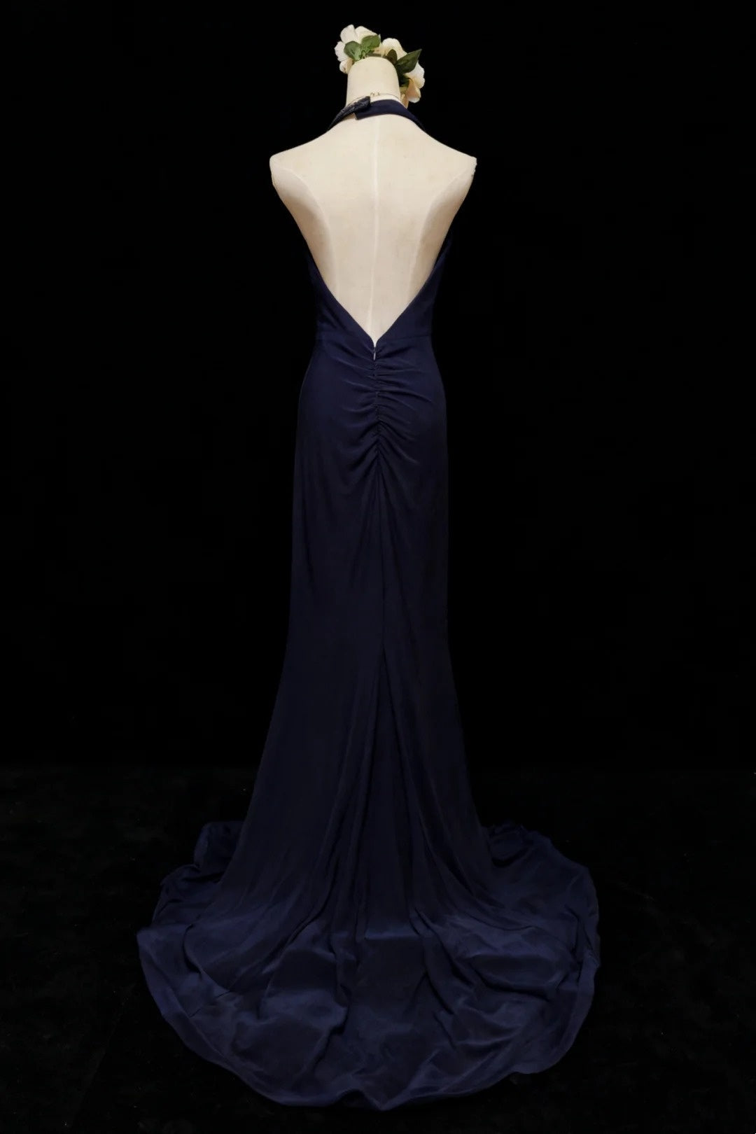 Stunning Prom Dress Halter Pleated Slit Gala Dress Formal Dress Evening Dress HZ0319
