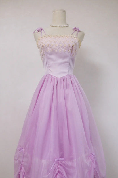 Popular Prom Dress Light Purple Spaghetti Straps Tulle Pleated Evening Dress Gala Dress Party Dress HZ0319