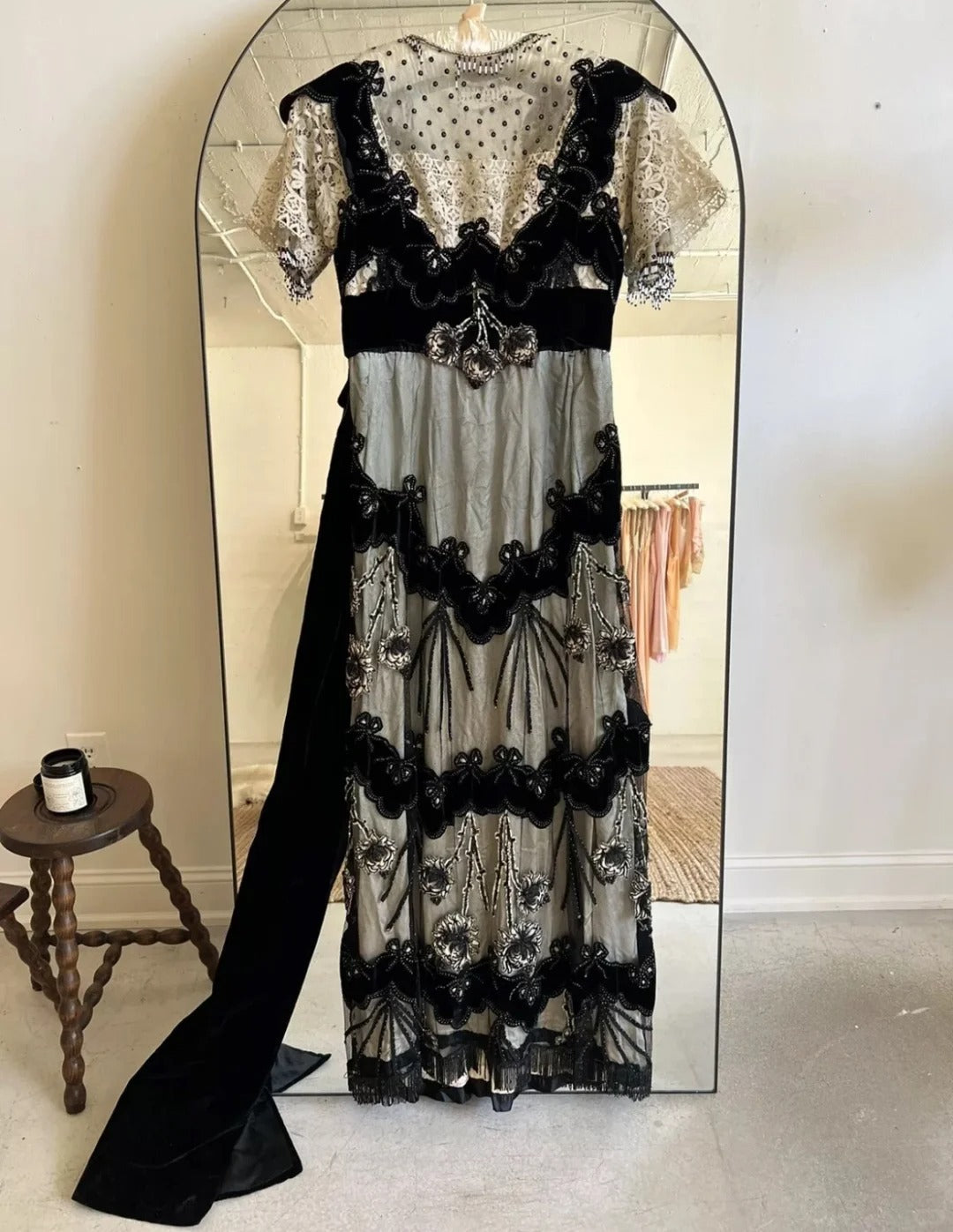 Vintage Prom Dress Crew Neck Formal Dress Evening Dress Gala Dress HZ0319