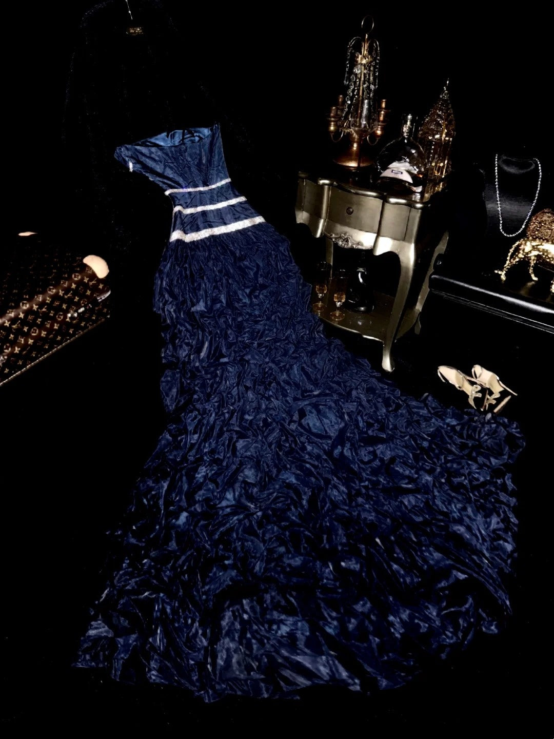 Pretty Prom Dress Strapless Pleated Birthday Party Dress Gala Dress Evening Dress HZ0319