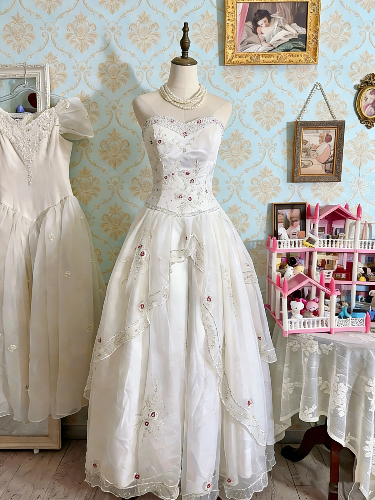 Beauty Prom Dress Sweetheart Pleated Evening Dress Quinceanera Dress Ball Gown HZ0319