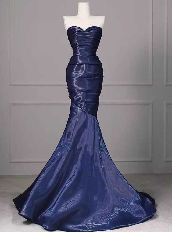 Elegant Prom Dress Sweetheart Pleated Mermaid Gala Dress Evening Dress Formal Dress HZ0319