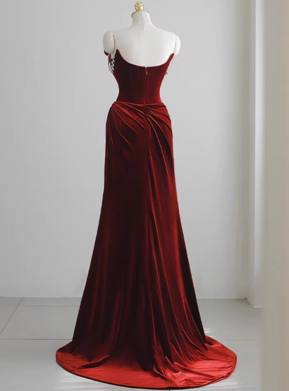 Elegant Prom Dress Strapless Pleated Gala Dress Evening Dress Formal Dress HZ0319