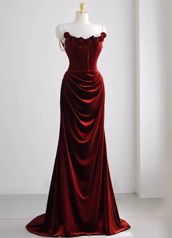 Elegant Prom Dress Strapless Pleated Gala Dress Evening Dress Formal Dress HZ0319