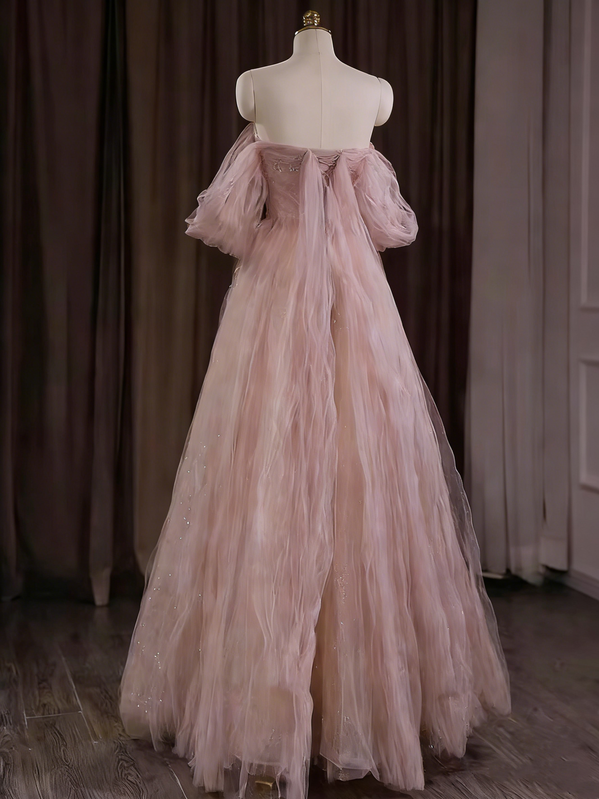 Elelgant Prom Dress Off Shoulder Tulle Gala Dress Evening Dress Formal Dress HZ0319
