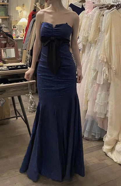 Elegant Prom Dress Strapless Pleated Gala Dress Formal Dress Evening Dress HZ0319