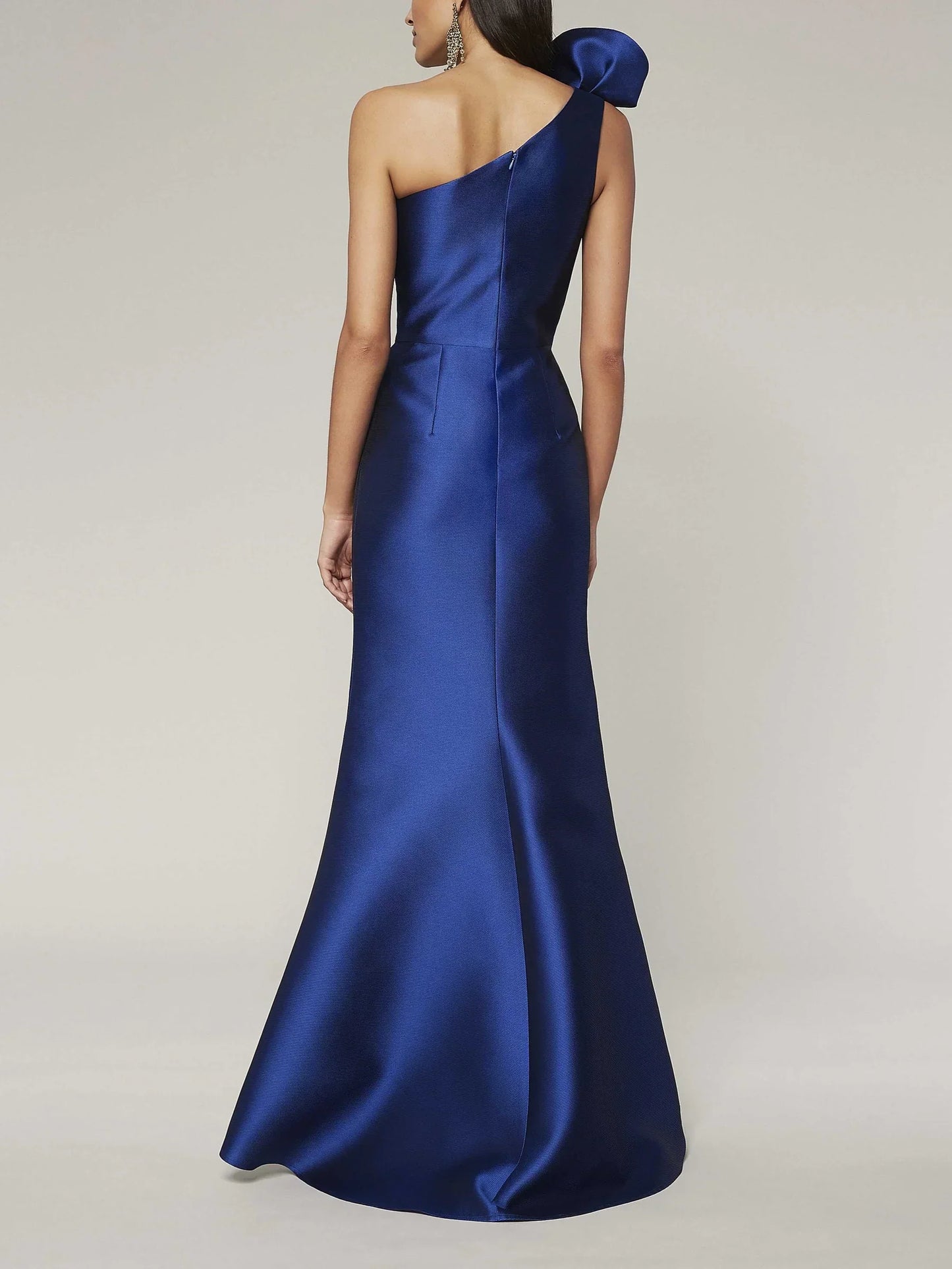 A-line/Princess One Shoulder Sleeveless Floor Slit Mother of the bride dresses