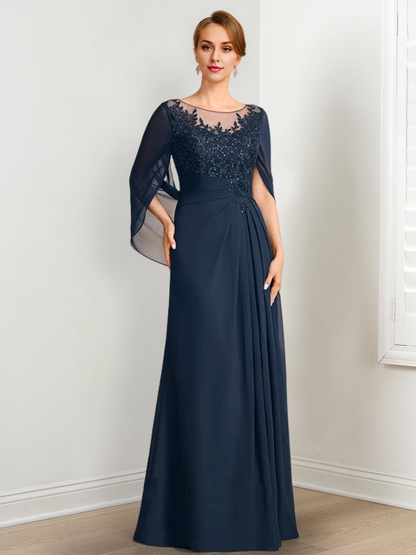 A-Line/Princess Mother Of The Bride Dresses With Applique & Sequins