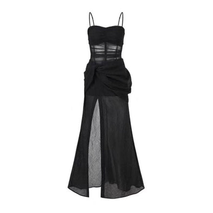 New Fashion Floral Design A-line Sleeveless Spaghetti Strap Puffy Dress HZ1024
