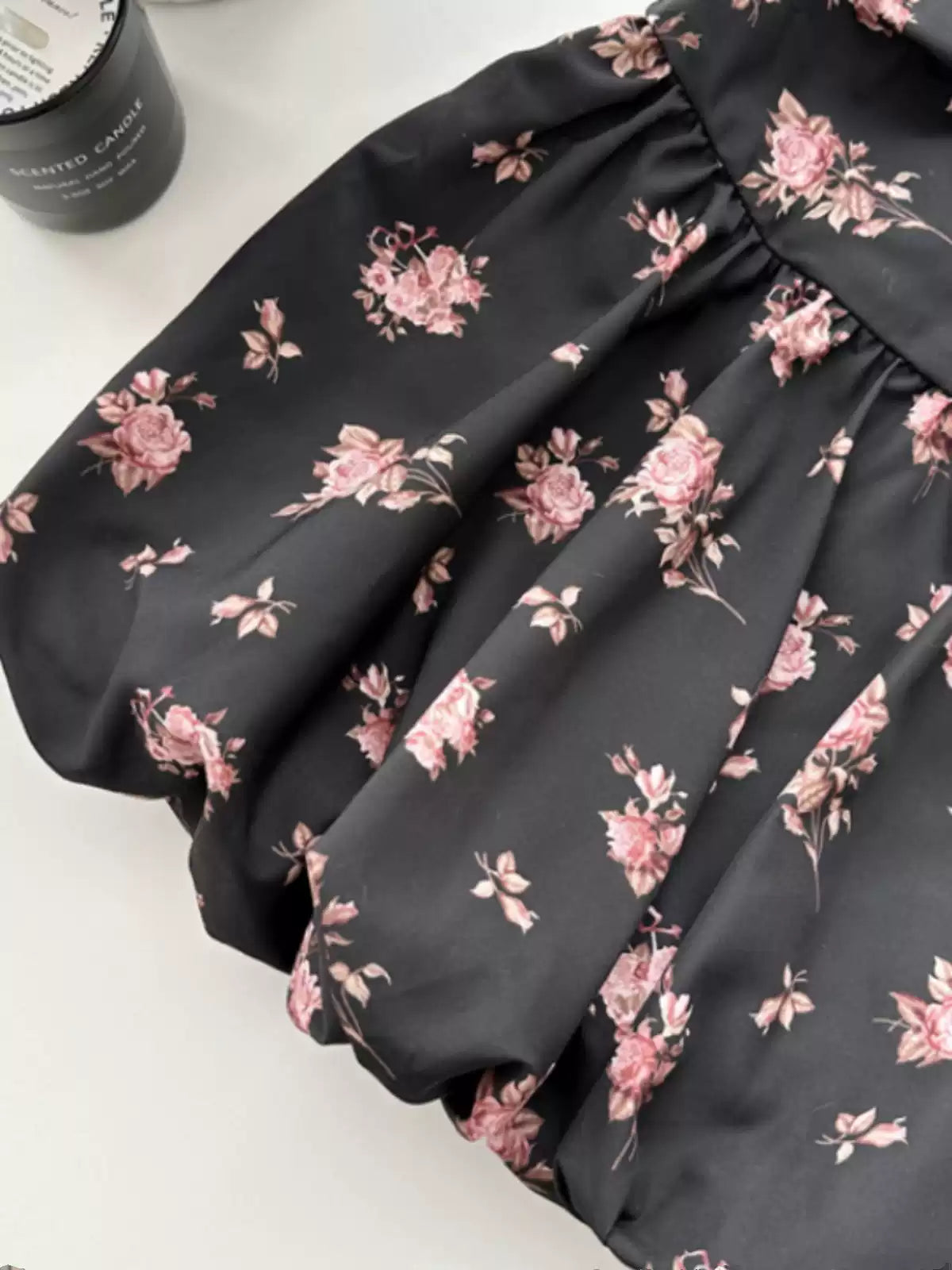 New Fashion Floral Satin Side Waist Lacing Design A-line Sleeveless Spaghetti Strap Dress HZ1024