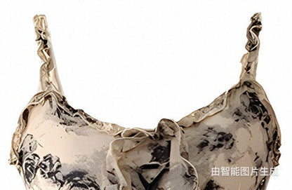 New Fashion Floral Ruffled Design A-line Cinched Waist Sleeveless Spaghetti Strap Dress HZ1024