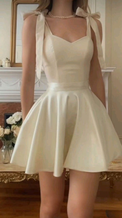 17th Birthday Dresses A line Straps Ivory Homecoming Dresses Sexy Birthday Outfits P2472