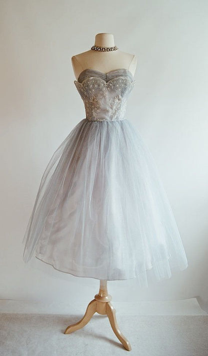Princess Sweetheart Neck Tulle A-Line 17th Birthday Homecoming Dress cc3935