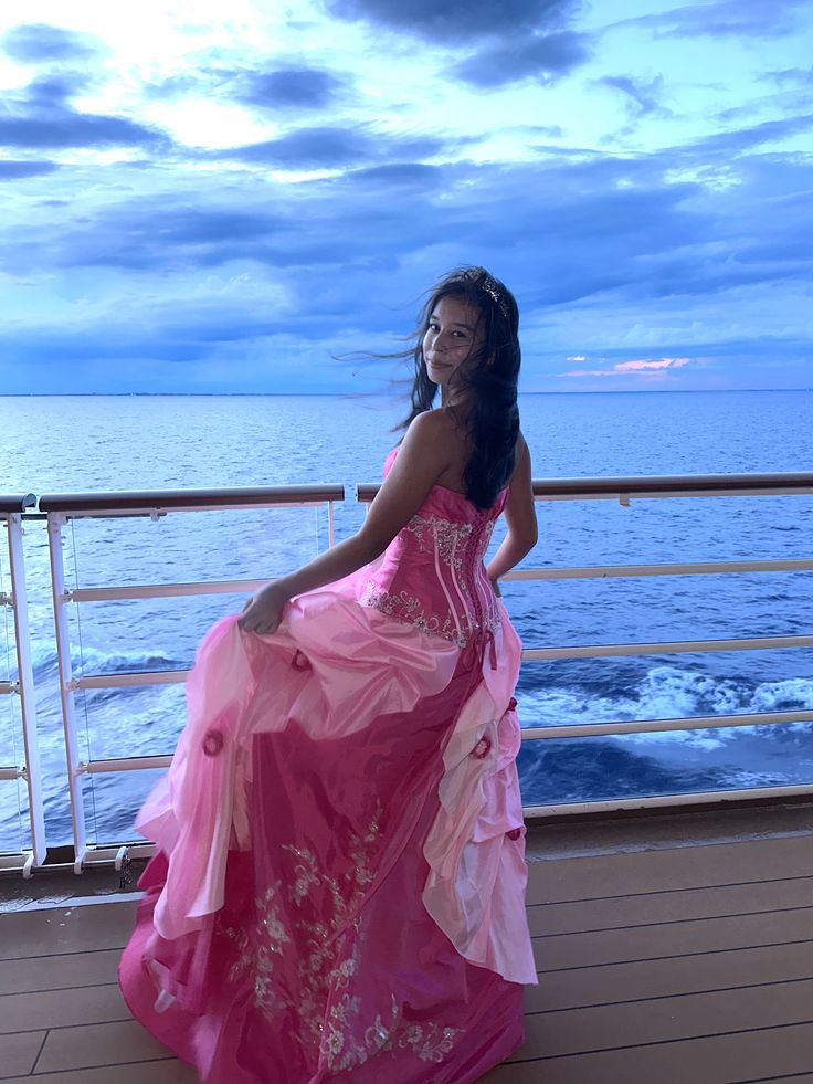 Sweet Pink Strapless A-line Embroidered Satin Long Prom Dress Evening Dress cc5410
