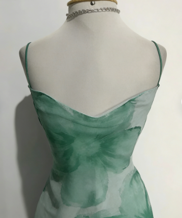 Flowy Chiffon Printed Strapless 19th Birthday Homecoming Dress cc3872