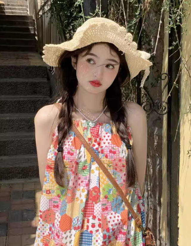 New Stylish Design Beach Holiday Casual Floral Dress HZ1024