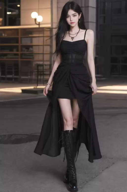 New Fashion Floral Design A-line Sleeveless Spaghetti Strap Puffy Dress HZ1024